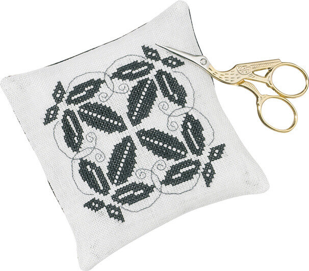 Broderisett Nålepute, blader 11 x 11 cm