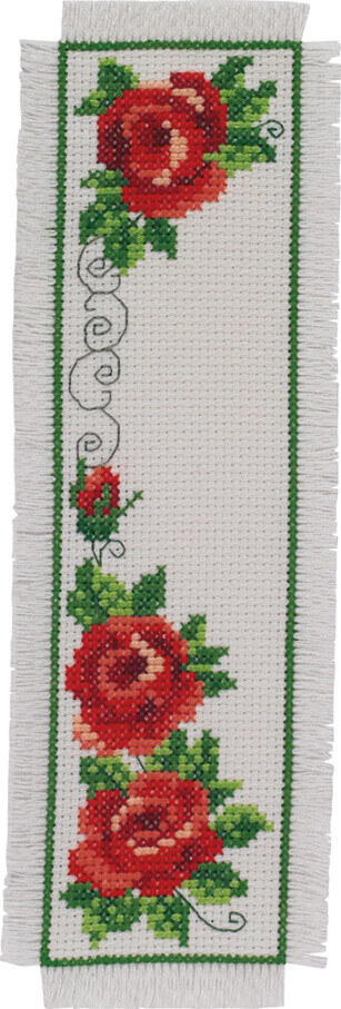 Broderisett Roser 7 x 22 cm
