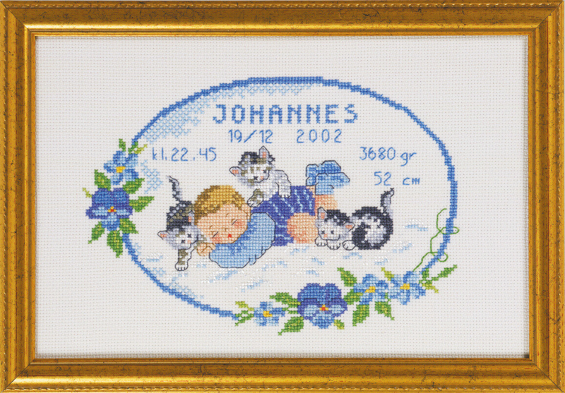 Broderisett Baby Johannes 29 x 19 cm R5425/82