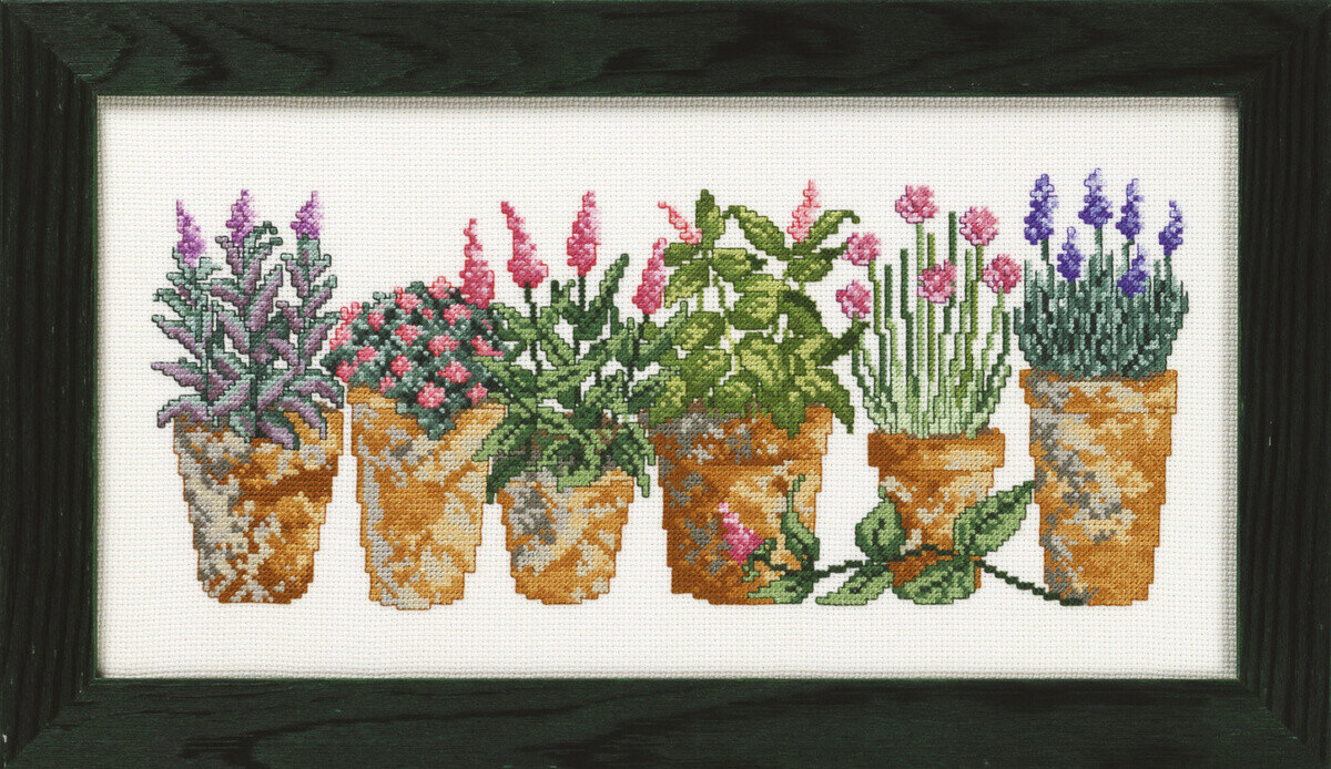 Broderisett Krydderurter 33 x 17 cm R5328