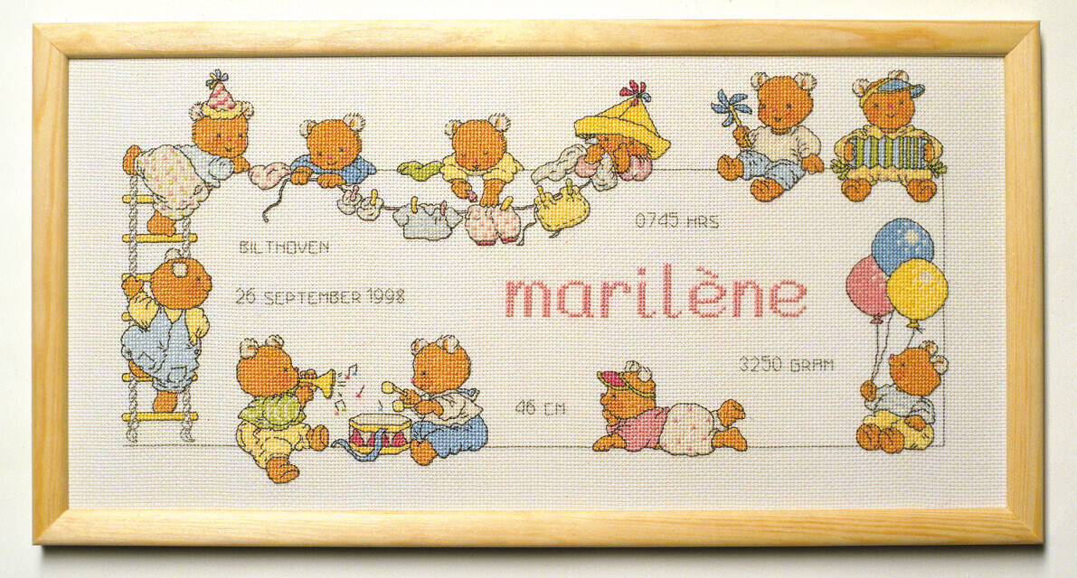 Broderisett Happy Friends 40 x 20 cm R 5378