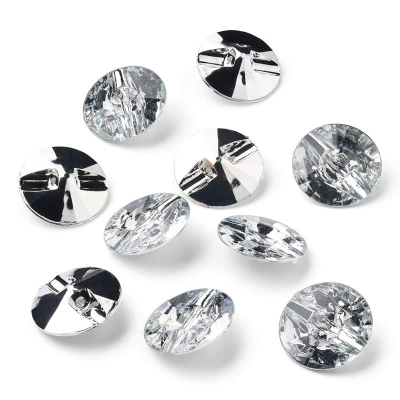 LindeHobby Krystallknapper, Klar, 20 mm, 10 stk