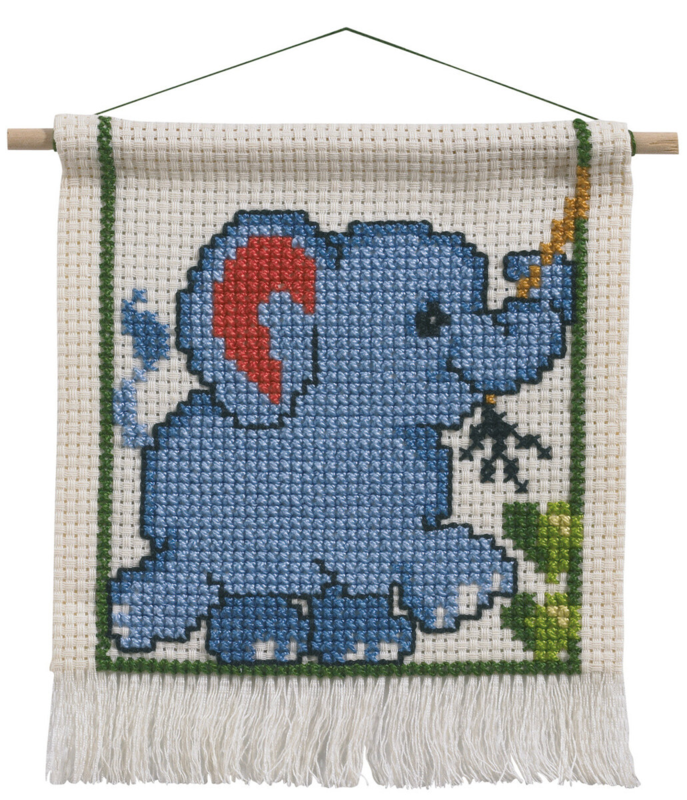 Broderisett MFK Elefant 16 x 18 cm m/5119/18