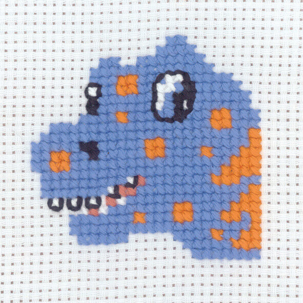 Broderisett Dinosaur 8 x 8 cm
