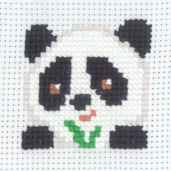 Broderisett Panda 8 x 8 cm