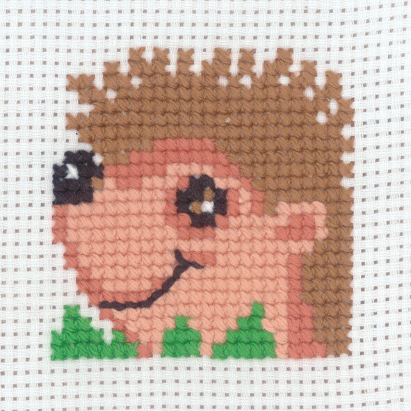 Broderisett Pinnsvin 8 x 8 cm