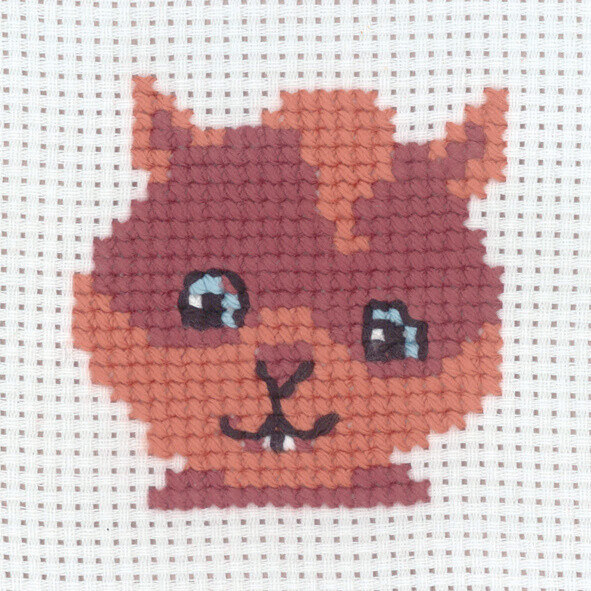 Broderisett Ekorn 8 x 8 cm