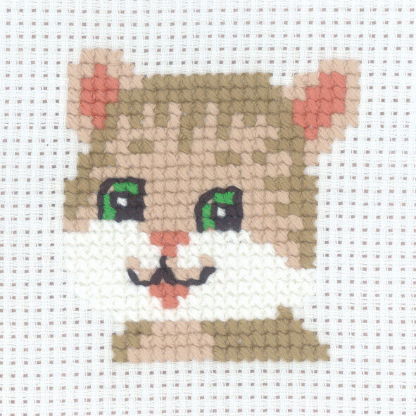 Broderisett Katt 8 x 8 cm