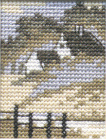 Broderisett Hus 5 x 6,5 cm