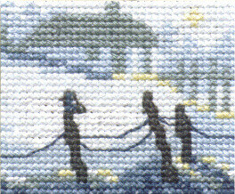 Broderisett Snø 5 x 6,5 cm