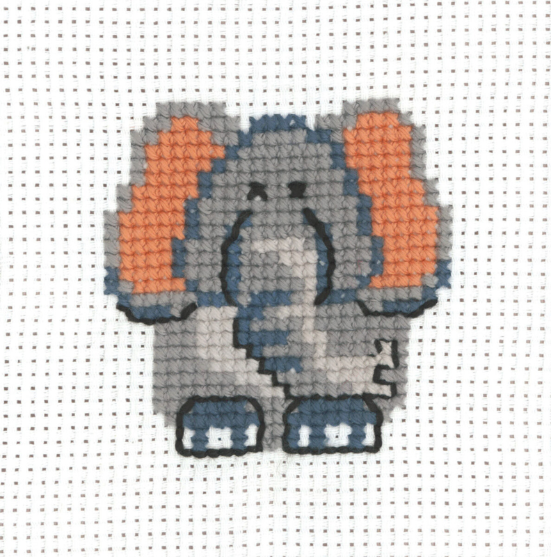 Broderisett MFK Elefant 8 x 8 cm