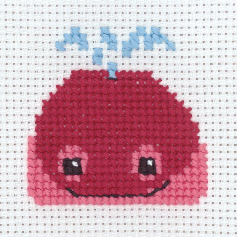 Broderisett Hval 8 x 8 cm