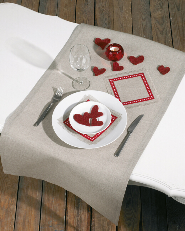 Broderikit Kaffebrikke 2 stk 18 x 18 cm