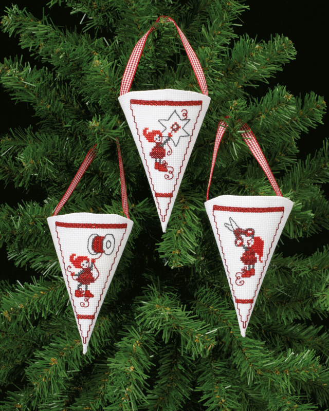 Broderisett Aktive nisser 10 x 13 cm