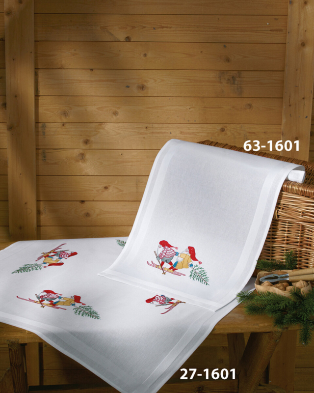 Broderisett Her kommer treet 80 x 80 cm