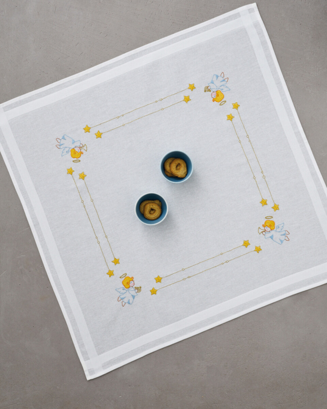 Broderisett Engler 80x80cm