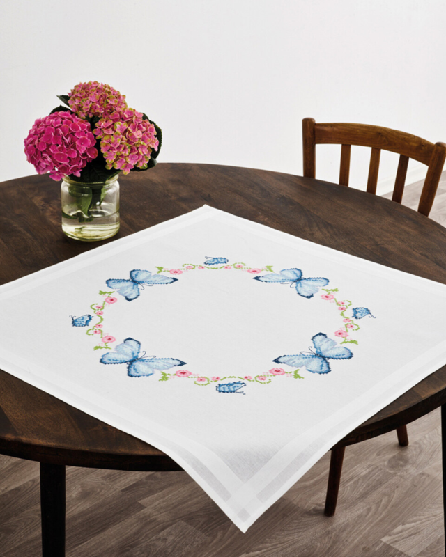 Broderisett Sommerfugler XXX 80 x 80 cm