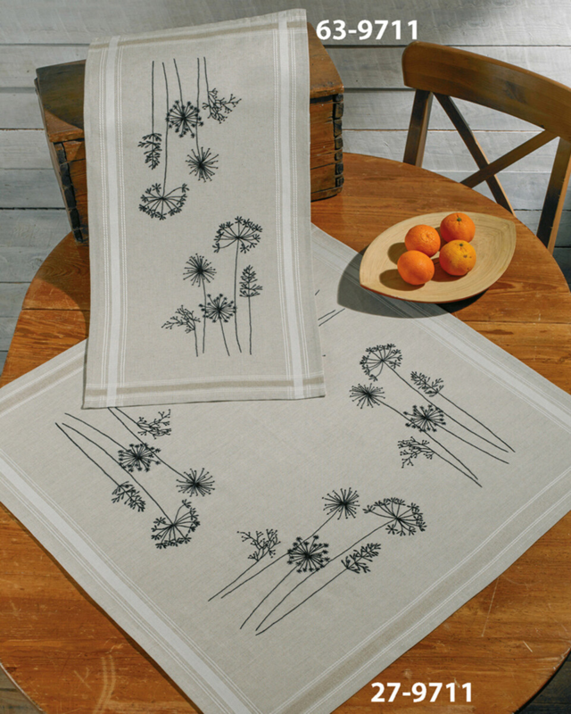 Broderisett Natur 80 x 80 cm