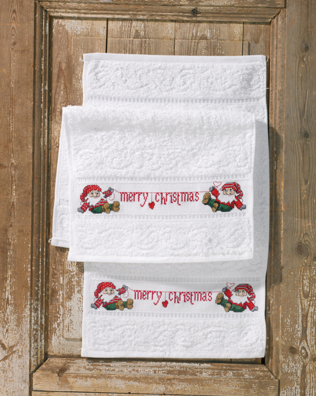 Broderisett God jul 2 pk 7461/18 30 x 50 cm