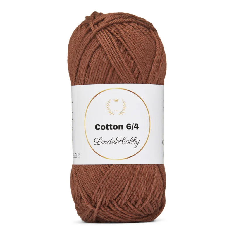 LindeHobby Cotton 6/4 107 Marrone