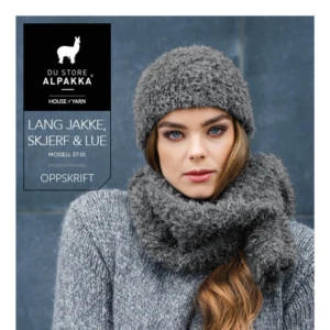 MR37-10 Lang jakke, skjerf og hatt