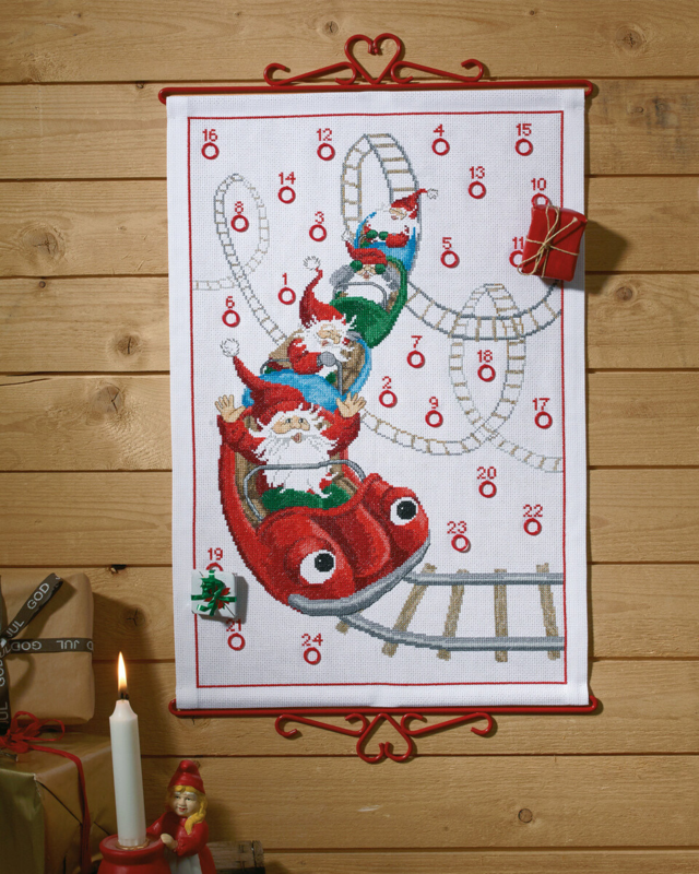 Broderisett Berg-og-dal-bane B5125/38 38 x 57 cm