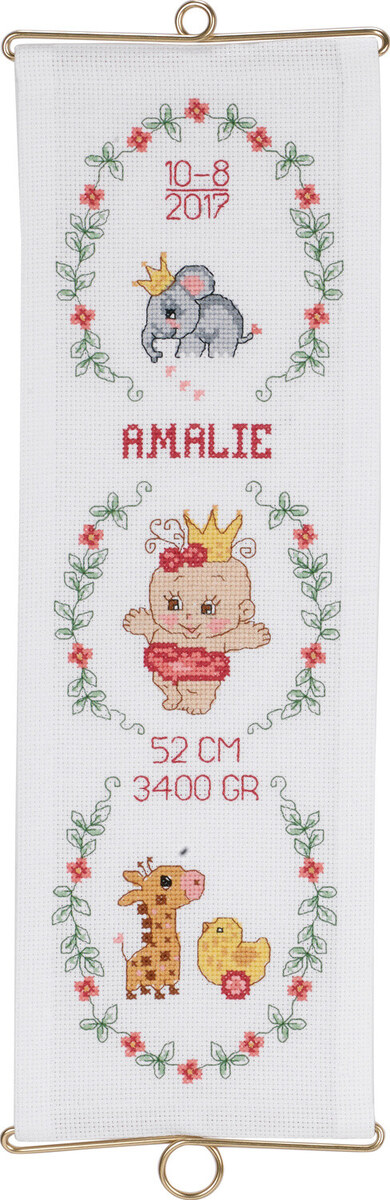 Broderisett Amalie m/5188/14 14 x 42 cm