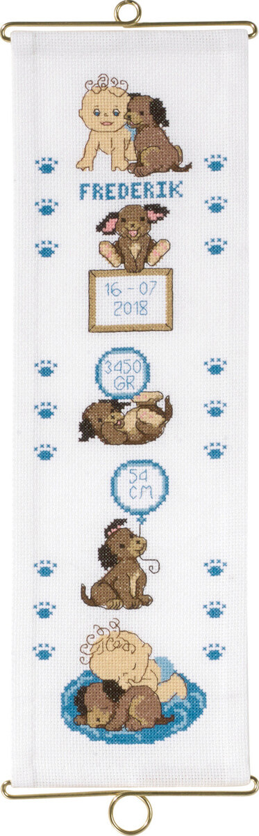 Broderisett Frederik m/5188/14 14 x 44 cm