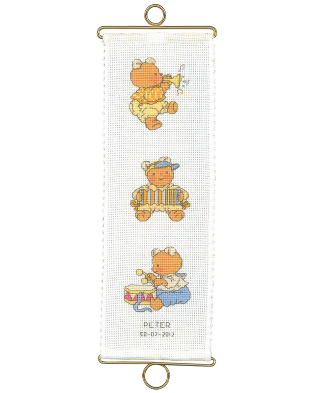 Broderisett Happy Friends 10 x 30 cm m/5188/10