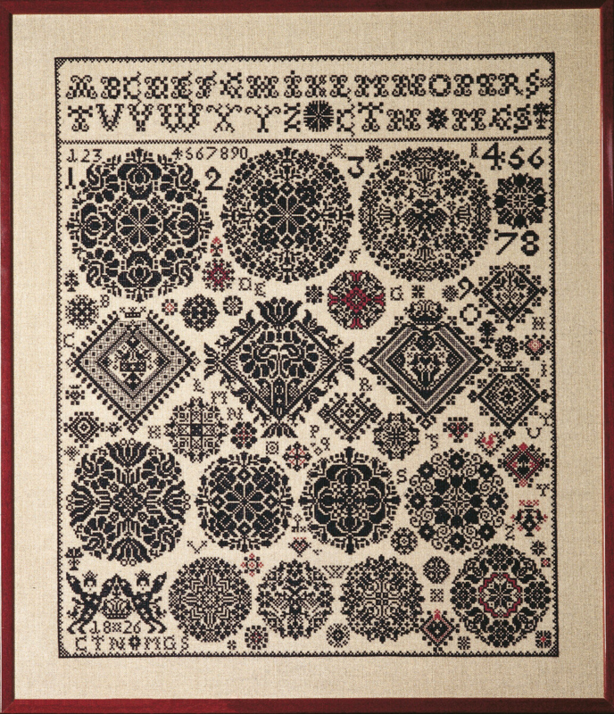 Broderisett Vierlande 1826 54 x 63 cm