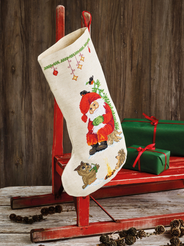 Broderisett Ugle leser 27 x 44 cm