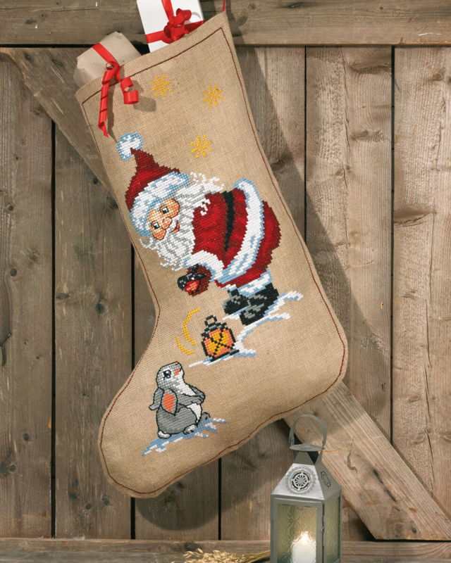 Broderisett Nisse & Kanin 60 x 84 cm