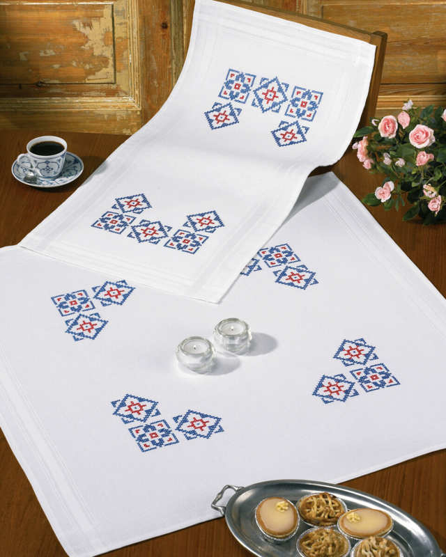 Broderisett Blomsterkrans XXX 40 x 80 cm