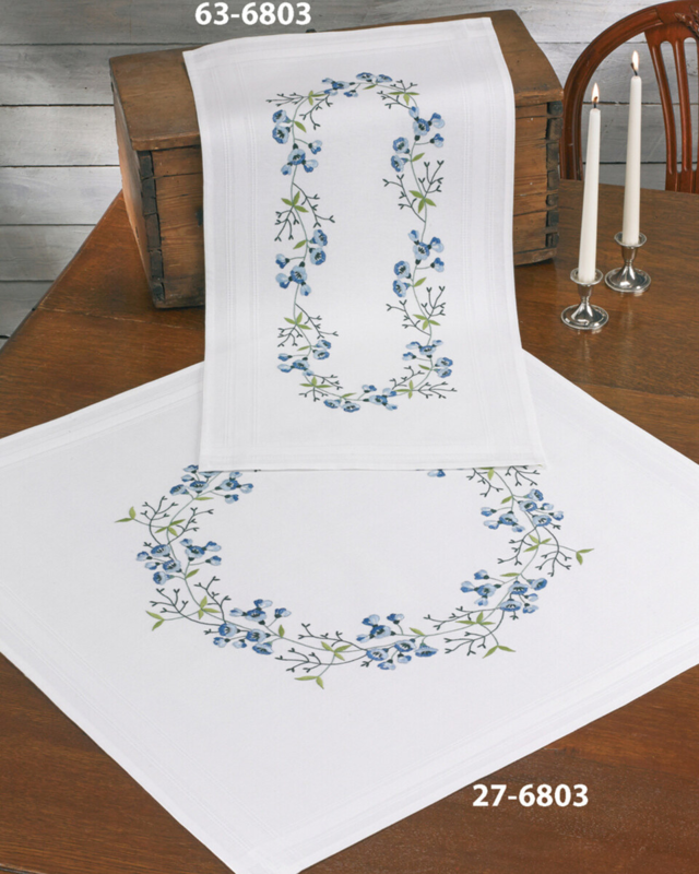 Broderisett Klokkeblomster 40 x 80 cm