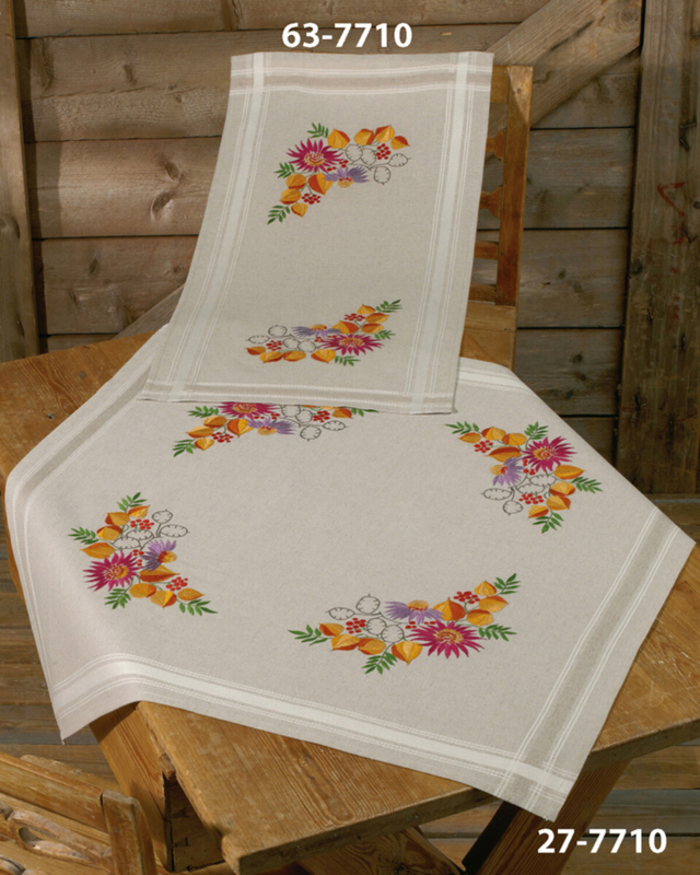 Broderisett Høstbukett 40 x 80 cm