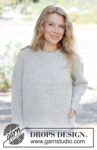 264-36 Grey Thistle Sweater by DROPS Design