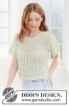 266-26 Sweet Lime Top by DROPS Design