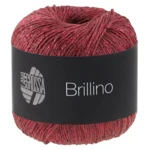 Lana Grossa Brillino 49 Mørkerød