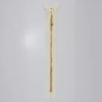 YKK Fast Glidelås, Messing, 4 mm 841 Ecru