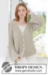 268-17 Spell of Summer Cardigan by DROPS Design