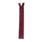 YKK Delbar Glidelås Metall 4 mm (25-65 cm) 527 Bordeaux, Antikk messing