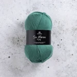 Svarta Fåret Sox Merino 4 ply 01 Blågrønt blekk