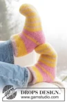 265-33 Candy Pop Slippers by DROPS Design