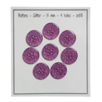 Go Handmade Glitterknapper Rosa
