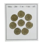 Go Handmade Glitterknapper Grønn