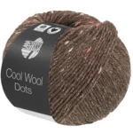 Lana Grossa Cool Wool Dots 11 Gråbrun