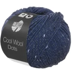 Lana Grossa Cool Wool Dots 02 Mørkeblå