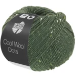 Lana Grossa Cool Wool Dots 08 Grågrønn