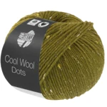 Lana Grossa Cool Wool Dots 07 Olivengrønn