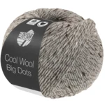 Lana Grossa Cool Wool Big Dots 109 Lysegrå